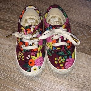 Keds x Rifle paper co. Floral sneakers for baby size 4